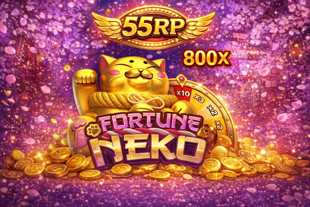 Versi mobile FORTUNE NEKO di 55RP Aplikasi dengan tampilan responsif dan jernih