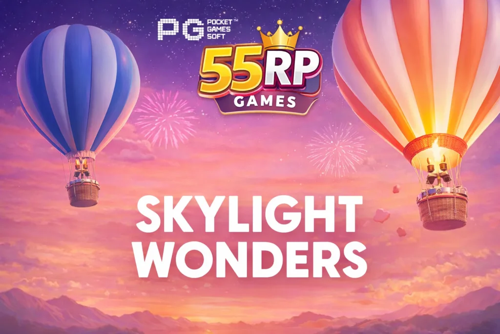 Visual menawan SKYLIGHT WONDERS di 55RP dengan fitur yang nyaman diakses melalui Aplikasi